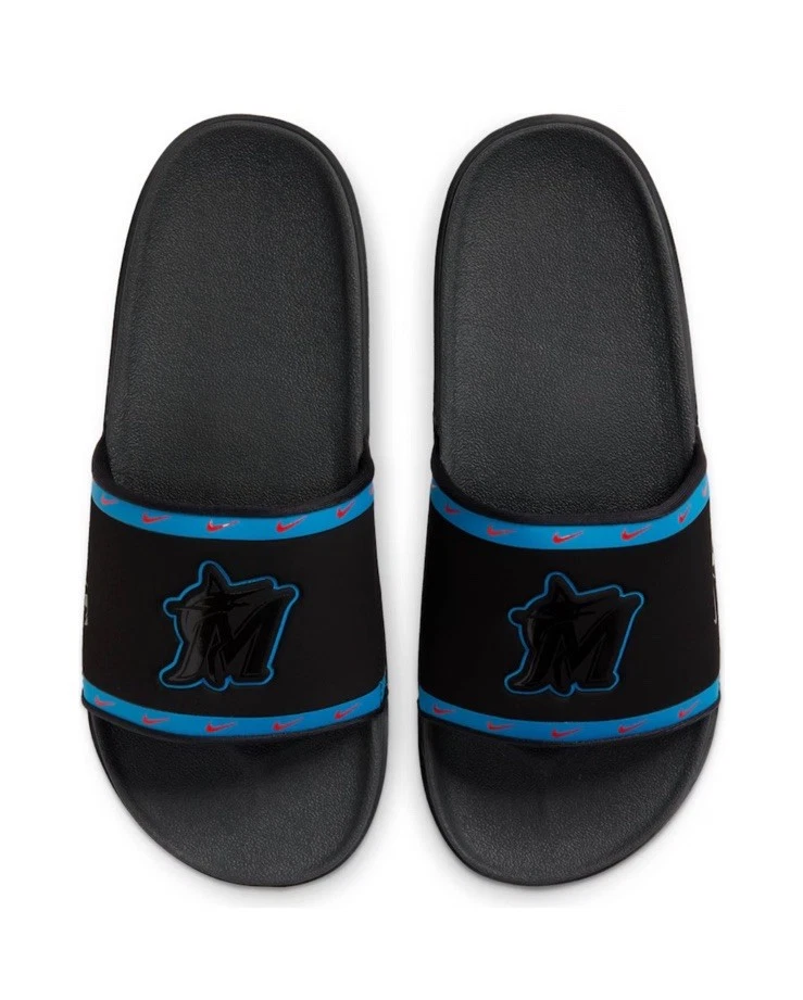 NEW IN BOX Men’s Nike MLB Miami Marlins Team Off-Court Slide Sandals Size 13