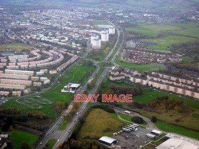 FOTO TOLLE WESTERNSTRASSE AUS DER LUFT BLICK NACH WESTEN AUF DER ANFAHRT NACH GLASGOW A