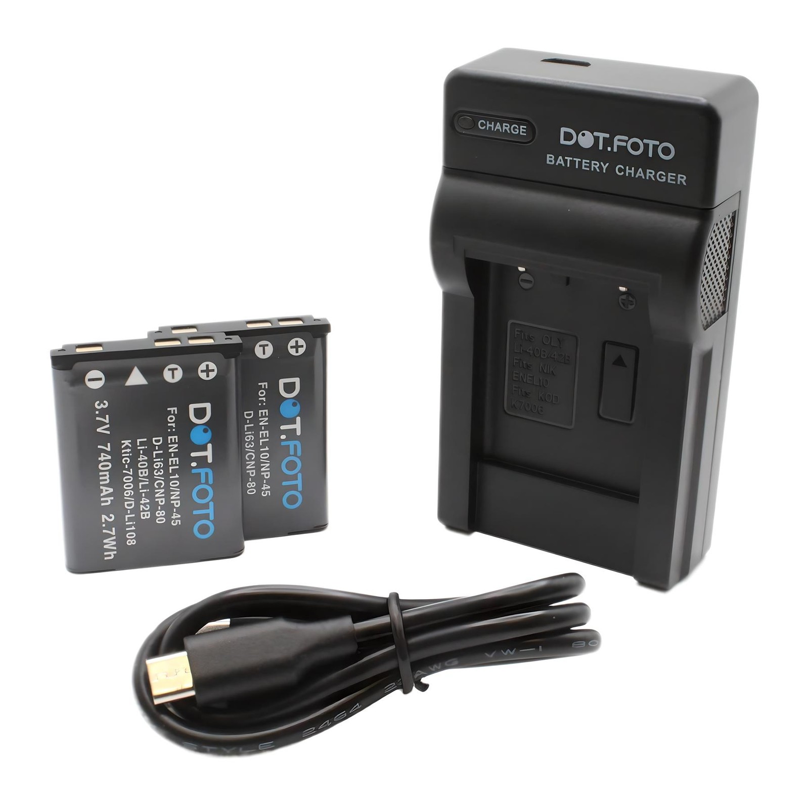 2x LI-40B LI-42B Battery & Charger for Olympus FE-240, FE-360 / mju 740 1040