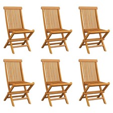 Folding Garden Chairs Patio Dining Chair Outdoor Chair Solid Teak Wood vidaXL