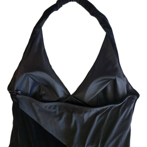 AB Studio Vintage 90s NEW Halter Black Maxi Witchy Whismygoth Gothic Women SZ M - Picture 17 of 24