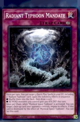 Radiant Typhoon Mandate 1st Edition Common Doom of Dimensions DOOD-EN076 NM