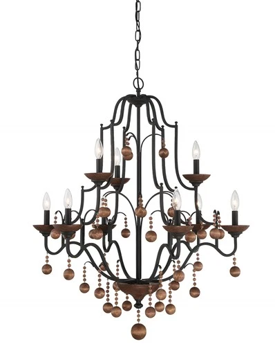 Minka Lavery 2669 Colonial Charm 9 Light 34"W Taper Candle Style - Old World - Picture 1 of 5