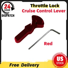Red Aluminium Throttle Lock Cruise Control Lever For Harley Davidson 