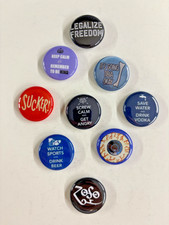 Random Variety Pack 17 : Button Magnets 1 Inch, 9 pack