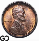 1909 VDB Lincoln Cent Wheat Penny, Near Gem BU++