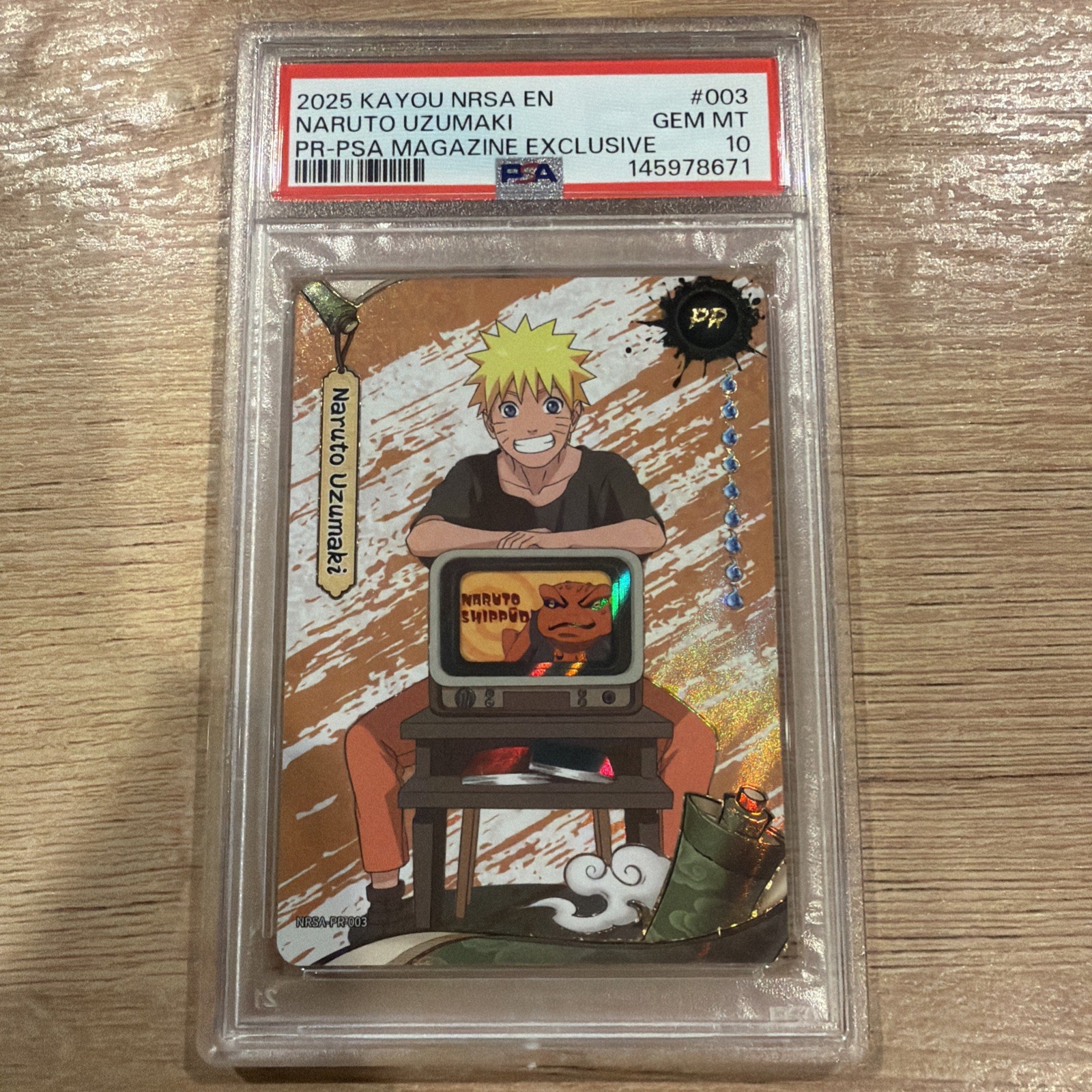 2025 Kayou NRSA EN Naruto Uzumaki PSA Magazine Exclusive Promo #003 PSA 10