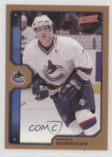 2002-03 Upper Deck Victory Bronze Brendan Morrison #205 p8f