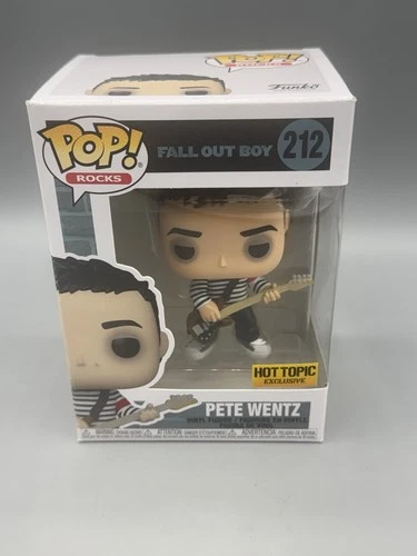 Funko Pop! Rocks Fall Out Boy Pete Wentz #212 Hot Topic Exclusive