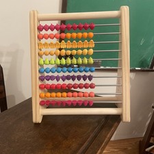 B. Toys Two-ty Fruity Wooden Abacus  Fruit Shaped Beads Math  Counting Toy