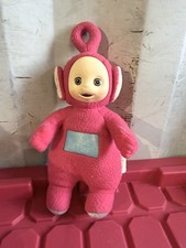 Vintage Teletubbies Po Plush Toy Red Teletubby 1990s Stuffed Animal Doll