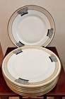 Vintage Art deco Hutschenreuther Selb china salad plates, set of 8, mint — photo 1