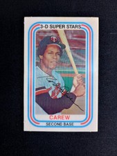 1976 Vintage Kellogg's 3-D Rod Carew Card Minnesota Twins