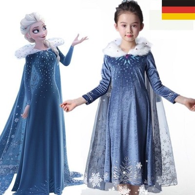 Kinder Frozen 2 Cosplay Kostüm Mädchen Eiskönigin Elsa Prinzessin Karneval 2026