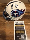 Eddie George Autographed Tennessee Titans Mini Helmet JSA Certified