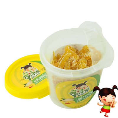 JeedJard Spicy Dried Mango Thai Sweet Chili Mango Snack Candy 150 g x 4