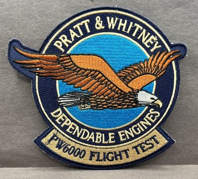 Pratt & Whitney PW6000 Flight Test Eagle Patch 5'' Iron On