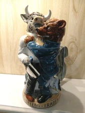 Bull And Bear Handarbeit Wall Street Themed Made Germany Limited Edition 11 Inch