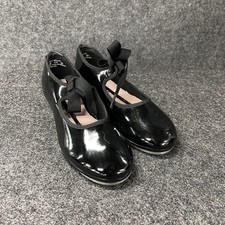 CAPEZIO N625C Jr. Tyette Tap Shoe Girls' Size 13.5 M Black