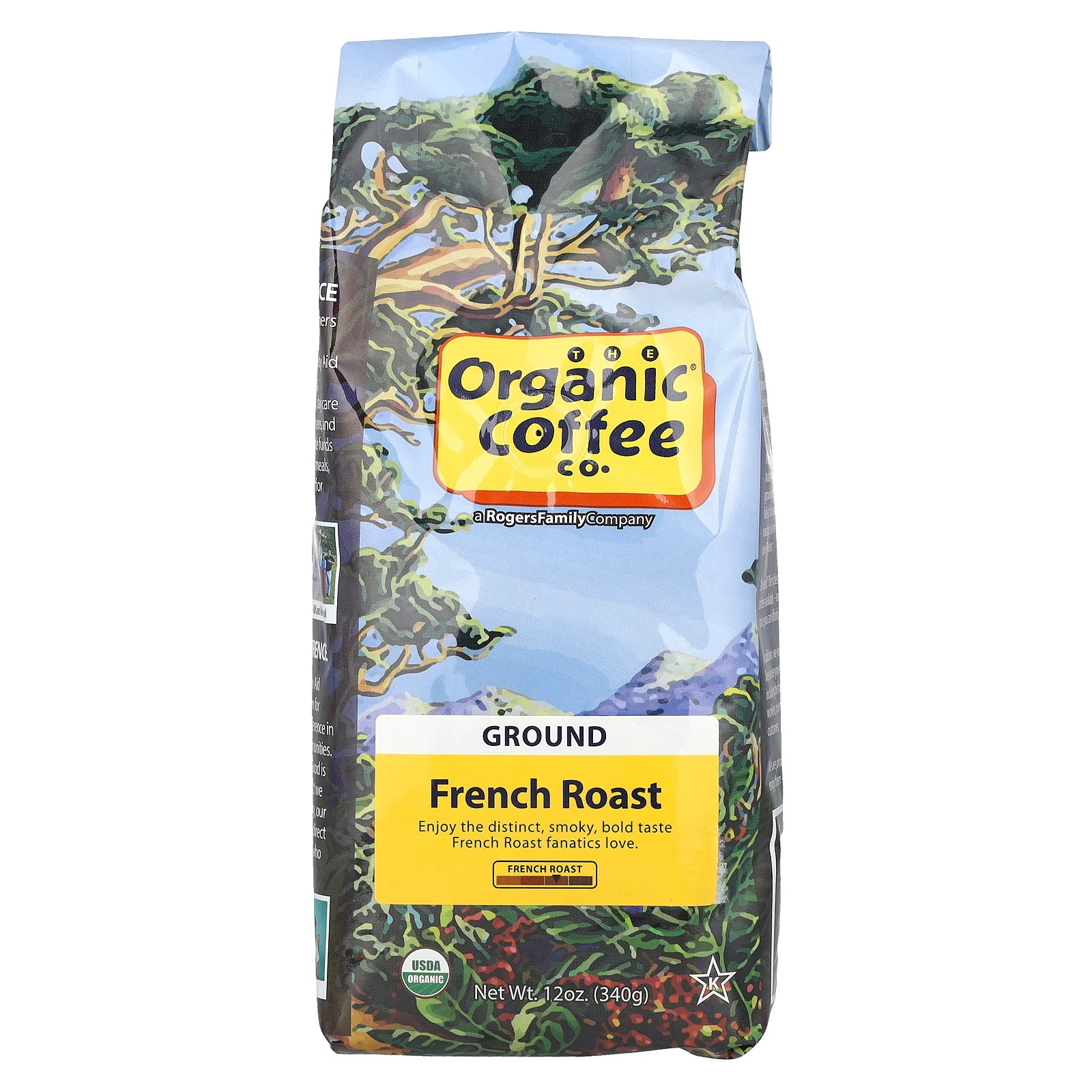 Organic Coffee Co Органический молотый кофе французской обжарки 12 унций 340 г Fair Trade