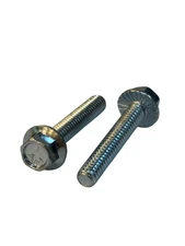 (100 Pcs) 1/4-20x1 1/2 Grade 5 Hex Serrated Flange Bolts Screws (FT) Zinc Clear