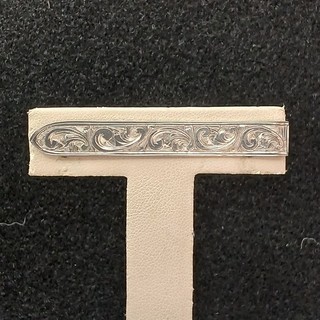 Vintage Cellini's Sterling Silver 925 Engraved Money Clip 4.07g 2.18" 7.8mm