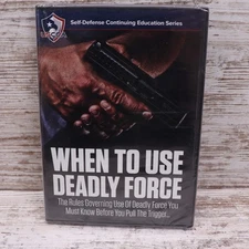 When to Use Deadly Force DVD Self-Defense Training Vol 2 USCCA Education Sealed