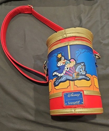 Loungefly Disney Brave Little Tailor Mickey Minnie Mouse Carousel Crossbody Bag