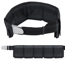 Scuba Weight Belt with 5 Pockets, Quick-Release Buckle Diving Pocket Weight B...