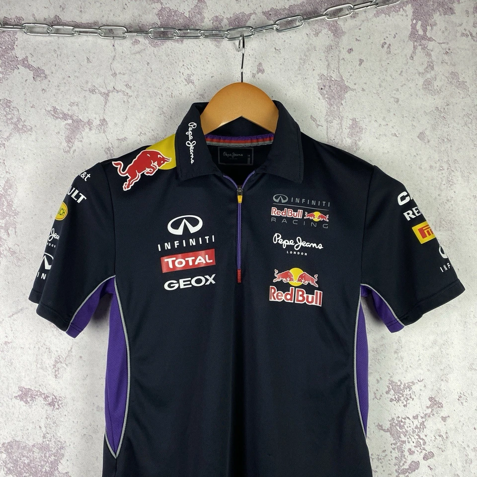 Vintage T-Shirt Pepe Jeans Red Bull Racing F1 Team Infiniti Women’s Size 14 - Image 2 of 4
