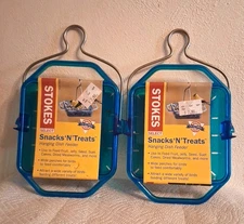 Stokes Select (2) Snacks N Treats Hanging Bird Feeder Wide Perch Seed Suet Fruit