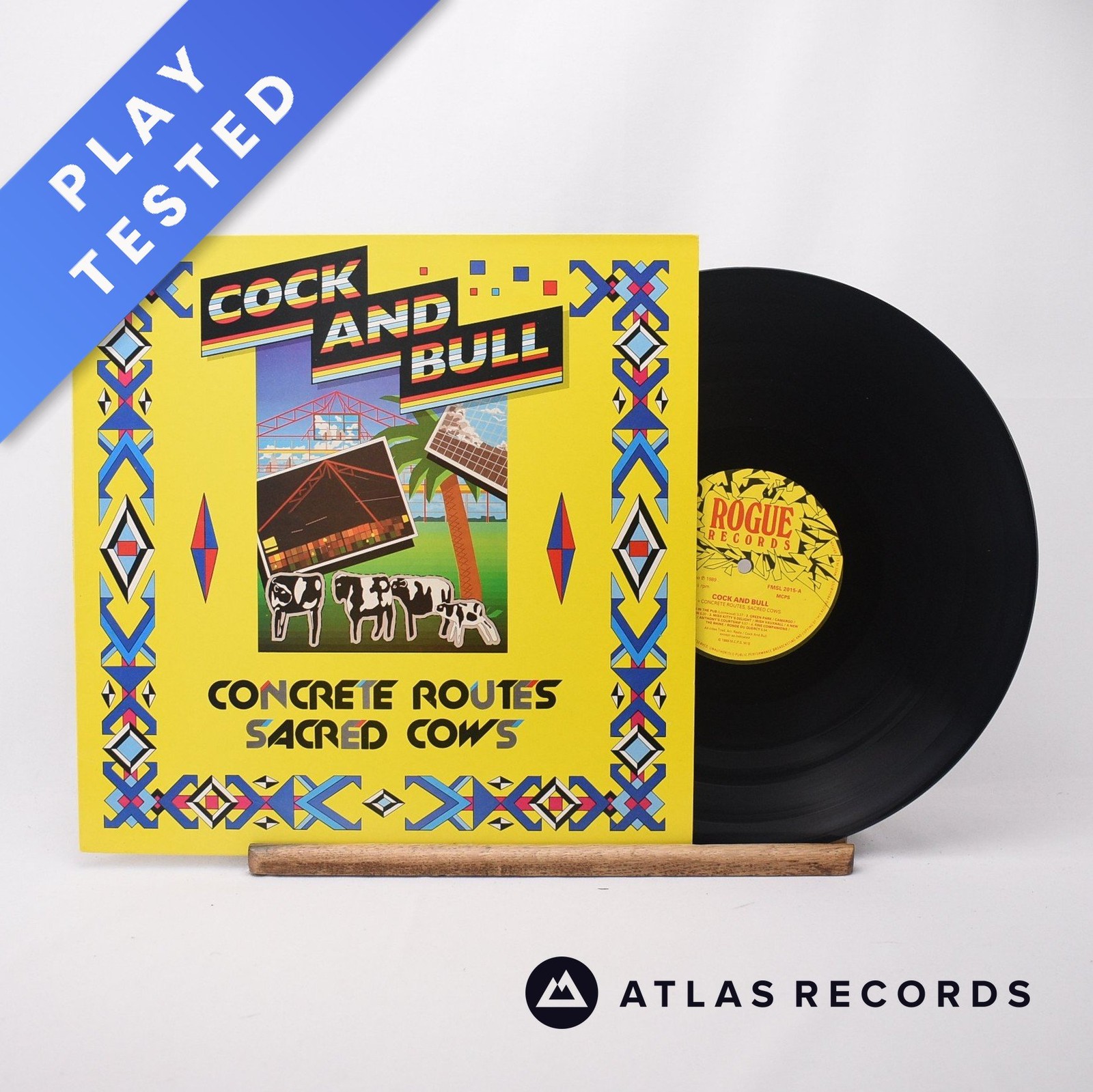 The Cock And Bull Band Concrete Routes, Sacred Cows LP Vinyl Record - EX/EX