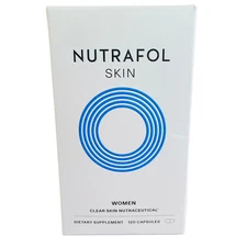 NUTRAFOL SKIN Women Clear Skin Nutraceutical 120 Capsules NIB & SEALED Exp. 4/26