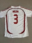 Paolo Maldini Signed AC Milan Away Soccer Jersey #3 with Beckett Witness