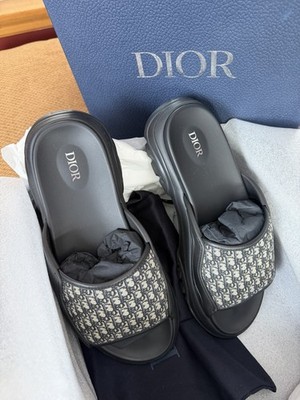Dior Men's H-Town Sandal (brand new), EUR42, US9, royal blue designer sandal