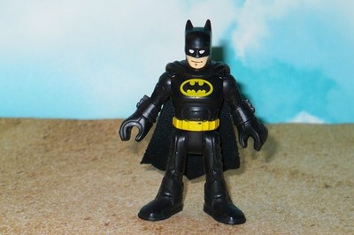Fisher Price Imaginext Figure ~ DC Comics Super Friends ~ CLASSIC BLACK BATMAN