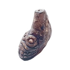 Aztec Death Whistle, Up To125 Decibels Loud Real Screaming Dark Grey