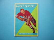 1958/59 TOPPS NHL HOCKEY CARD #6 DANNY LEWICKI VG NICE!! 58/59 TOPPS