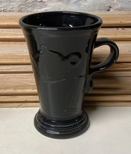 FIESTA Ware BLACK Pedestal 18 Oz Mug UPC Tag NIB Post 86 New In Box Retired