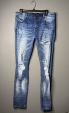 Size 32x32 Men’s - RTA Blue Washed Denim Skinny Jeans $110+ Retail