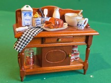 doll house Reutter mahogany serving station/sideboard  1.12th