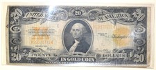 1922 $20 TWENTY DOLLARS GOLD CERTIFICATE CURRENCY NOTE