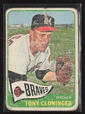 1965 Topps #520 Tony Cloninger - Low Grade Break!