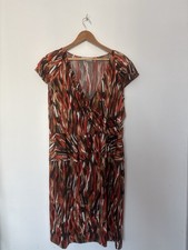 Trinny & Susannah Stretch Wrap-Style Peplum Midi Dress 