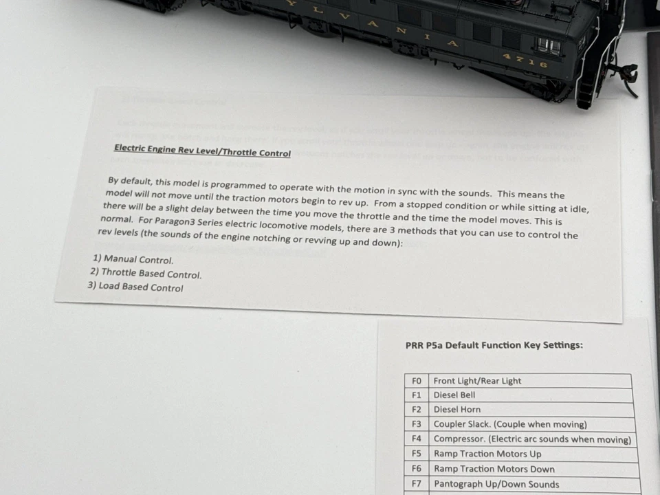 Broadway Limited - HO - PRR - P5A Boxcab #4716 Sound/DCC - Train #5935 - Image 4 of 4