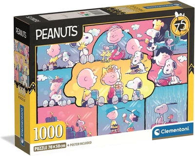 BESUCHE DEN CLEMENTONI-STORE Clementoni Puzzle Peanuts 1000 Stücke, Compact Box - Puzzle Für Erwachsene 14-99