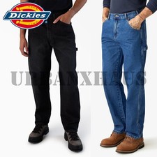 Dickies Mens Relaxed Fit Carpenter Jeans 30 to 48 