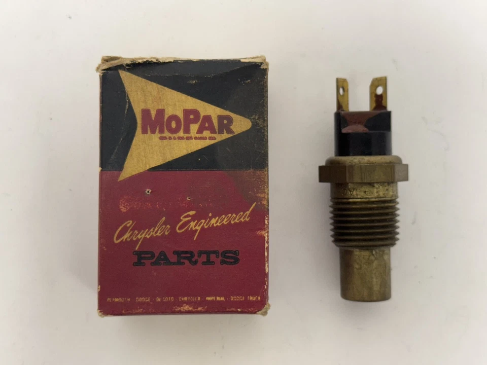 Interruptor de envío de temperatura Chrysler Newport New Yorker 300 1965-1967 2497551 Nuevo de Lote Antiguo Foto 2 de 4