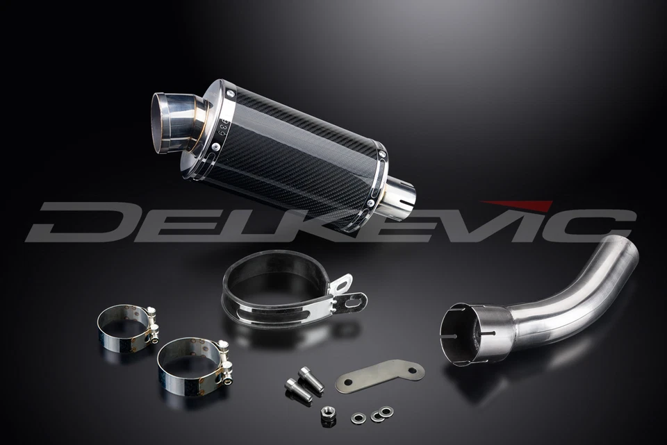 Kit silenciador escape carbono ovalado 9" deslizable BMW R1200GS 2008-2012 Foto 3 de 4