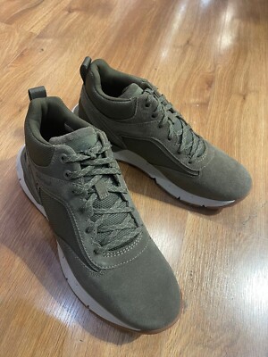 Timberland Men's Voyager Park Mid Lace Sneaker Dark Green Suede